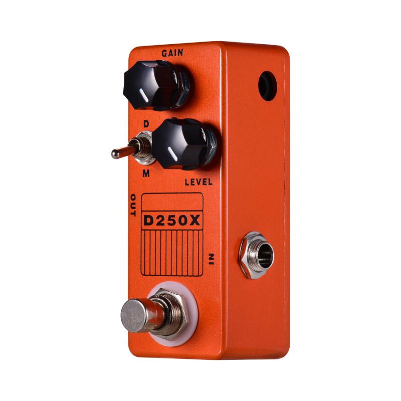 MOSKY D250X Mini Electric Guitar Effects Pedal Overdrive Preamp Effect Pedal 2 Models Full Metal Shell True Bypass Guitar Pedal оранжевый