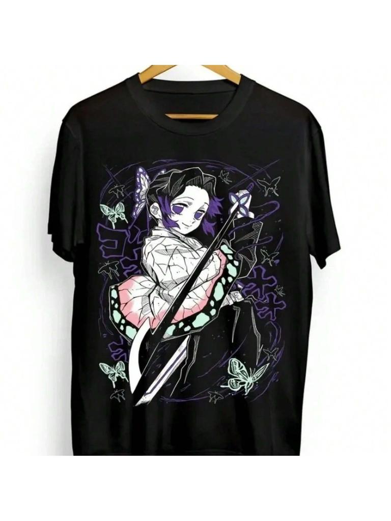 2025 T-Shirt Kimetsu No Yaiba Design Anime Tee All Size Wo'unisex Clothes Graphic T Shirts T Shirt
