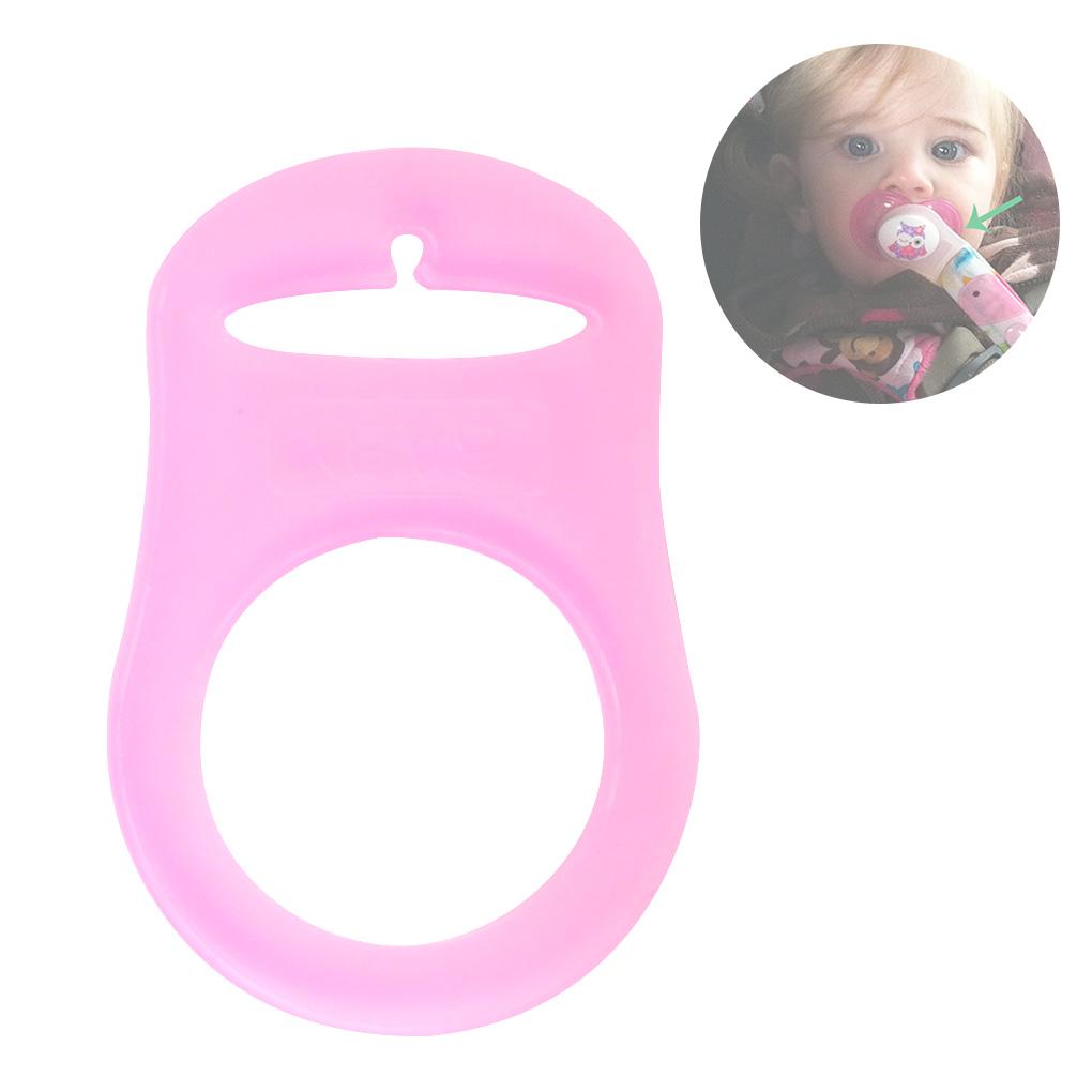 Baby Dummy Holder Clip Adapter Silicone Baby Toddler Accessories Solid Color Clips Adapter 48*32mm