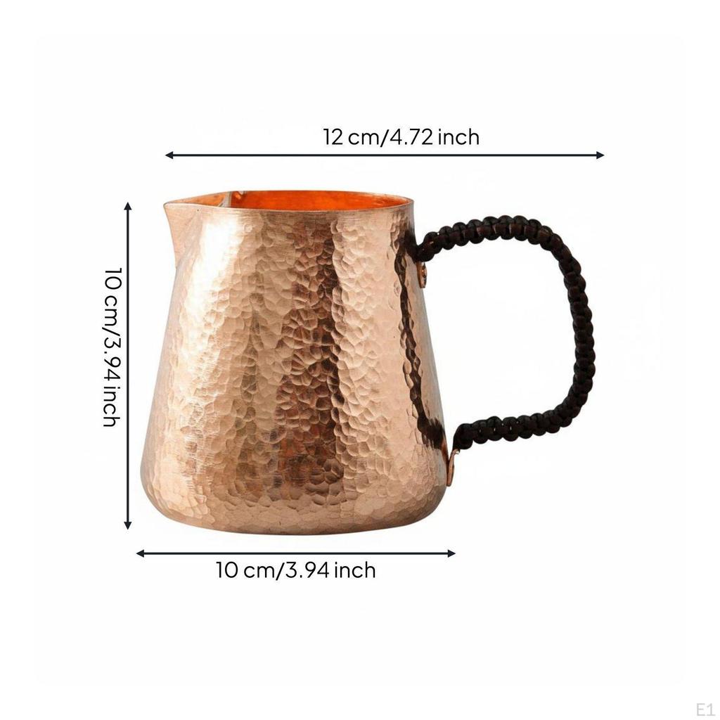 Copper Tea Pitcher Large Capacity Fairness Cup Thickened Hammered