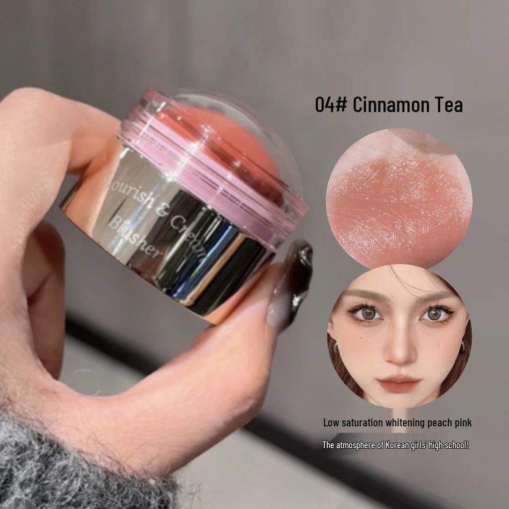 USLIKE Pink Bomb Blush Mud Cream: Natural Matte, Purple Contour & Milk Pink Blush for Women.