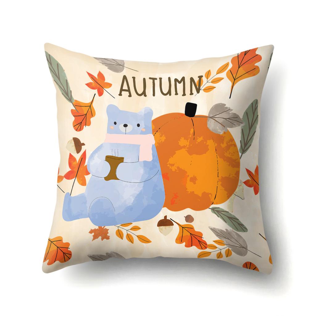 Geometric Animal Pattern Single-sided Pillowcase Office Hug Pillowcase Waist Pillowcase Polyester Simple Sofa Pillowcase