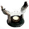 Oil Burner Buddha Om Hands Antique