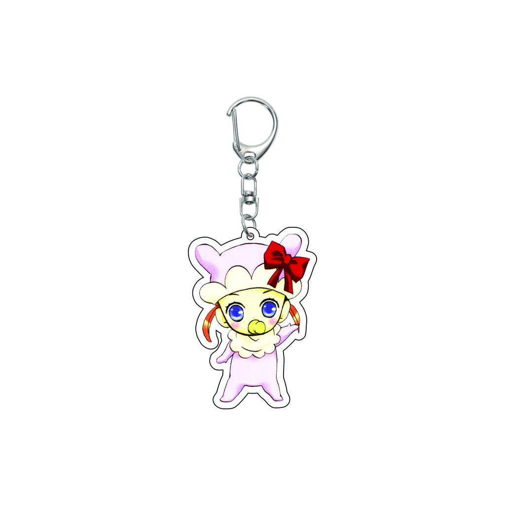 55MM Anime Shugo Chara Keychain Yume Hinomori Kuroya Kaito Haruto Yashiro Key Chain Acrylic Model Plate Christmas Gifts