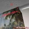 2pcs, 2D FLAT PRINTING Curtains (Without Rod) Savannah Oasis Popular Contemporary Curtains 100% Polyester Curtains Thermal
