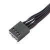 Flexible PVC 2Way Computer Fan Splitter 4Pin Pwms Fan Splitter Cable Thermals Monitoring For Enhances PC System Cooling