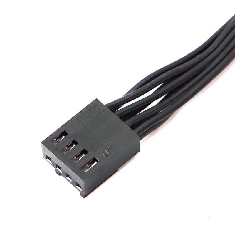 Flexible PVC 2Way Computer Fan Splitter 4Pin Pwms Fan Splitter Cable Thermals Monitoring For Enhances PC System Cooling