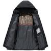 Men's Cotton Jacket for Winter Graphene Warm Hooded Jacket Plus Velvet Thickened Outdoor Cotton Jacket for Men