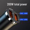 200W Stealth Car Charger USB Converter for 12V - Super Fast Charging