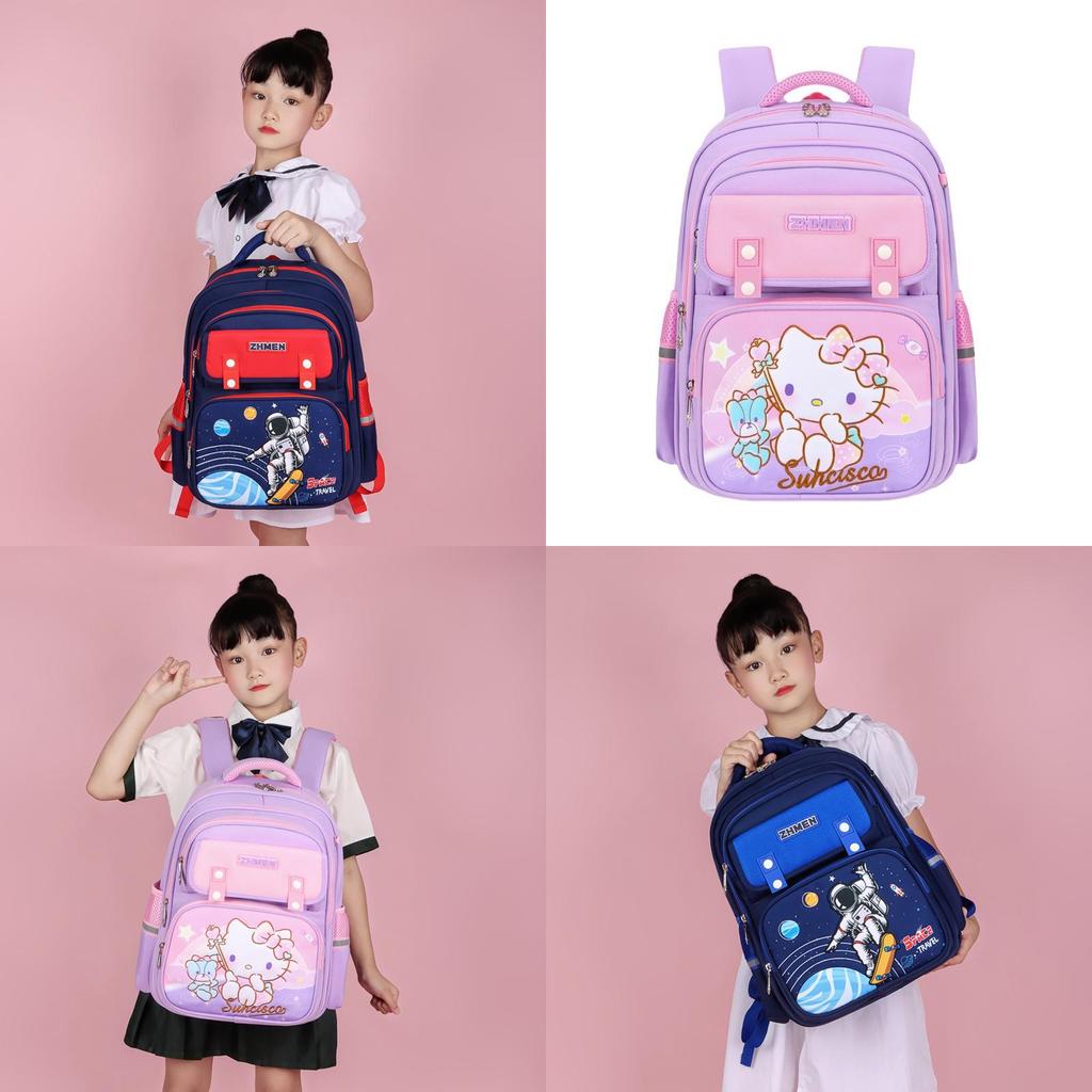 Adorable Oxford Cloth Kids Backpack Large Capacity School Bag For Grades 1-6