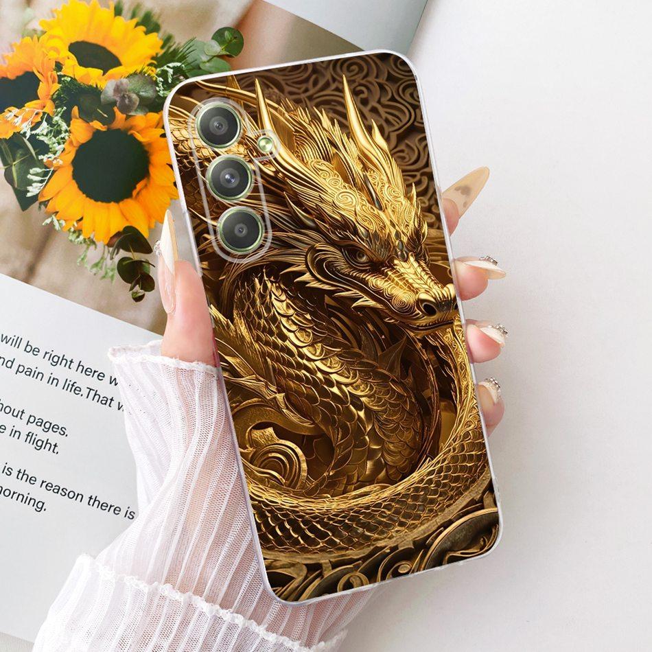 Für Samsung Galaxy A54 Coole Drachen-Tiger-Muster Handyhülle Für Samsung A54 5G SM-A546B Weiche Silikon-TPU-Hüllen