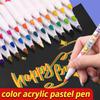 18/60Color Acrylic Paint Pens Brush Marker Pen for Artist Rock Painting,Glass,Ceramic Fabric DIY Card Making Art Supplie