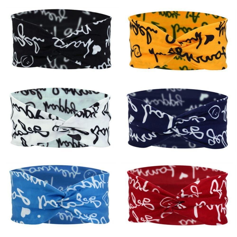

Breathable Sports Headband Quick Dry Cross Hair Bands Letter Cross Hair Band Fishing красный