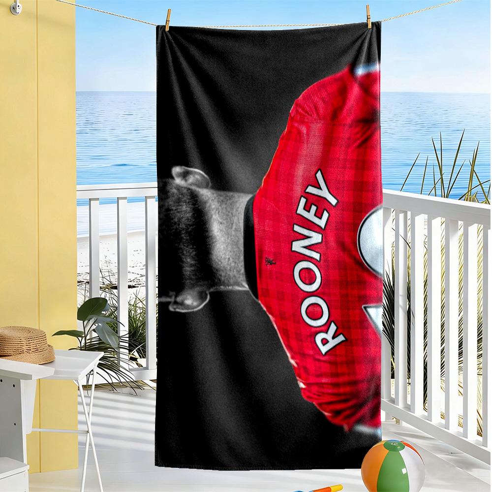 Wayne Rooney Celebration Beach Towel Super Soft Microfiber Quickdry Fabric Comfortable Lightweight