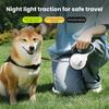 Retractable Dog Leash with LED Light 10Ft 16Ft Nylon Tape Dog Lead with Ergonomic Handle One-Button Control Tangle-Free Leash for Small Medium Dogs