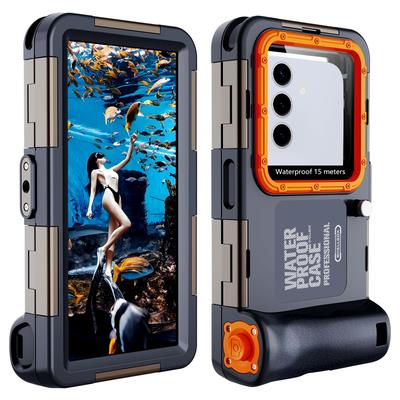 Tauchgehäuse für Unterwasser-Wasserdichtes Gehäuse für Android IP68 Standard Wasserdicht 15m Sommer Heiß mit Android Kompatibel Fotografie, Smartphones,
