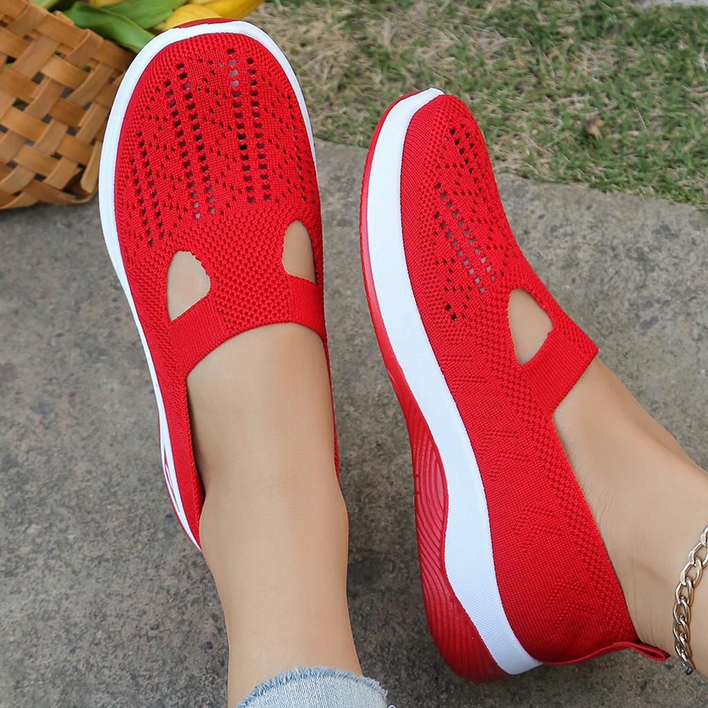 Soft sole comfortable non-slip hollow shoes summer non-slip breathable casual mesh shoes mesh shoes