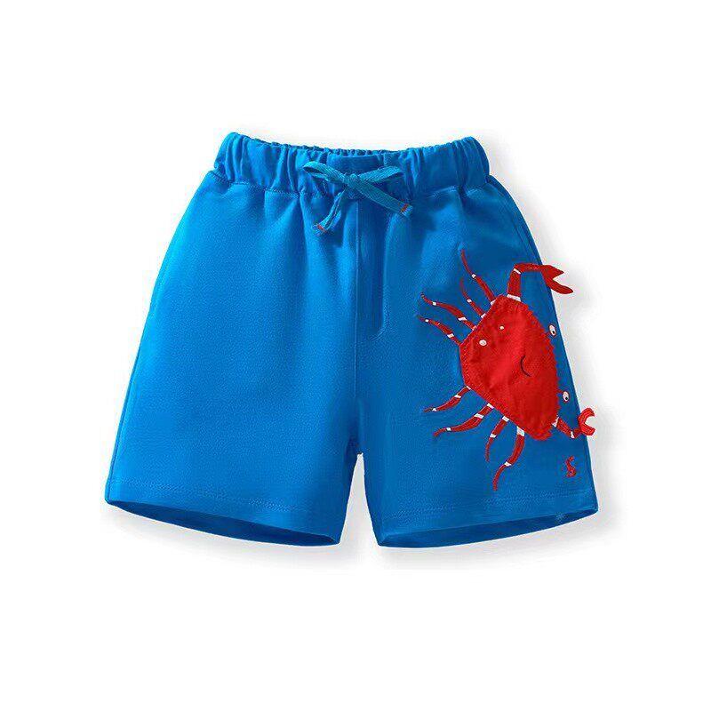 

Cartoon Blue Crab Minimalist Boys Comfortable Shorts Blue Recommended Height for Size 2t/90 Is 80-85cm