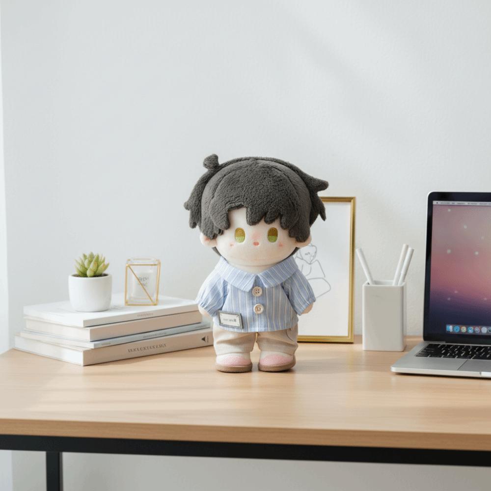 Lovely Design Cotton Clothes Washable Retro Style Clothes Cute Soft Texture French Retro Style Clothes 20cm Size