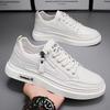 Vår/Sommar Nya Herr Löpning och Sport Mångsidiga Små Vita Skor Herr Casual Läder Boardskor