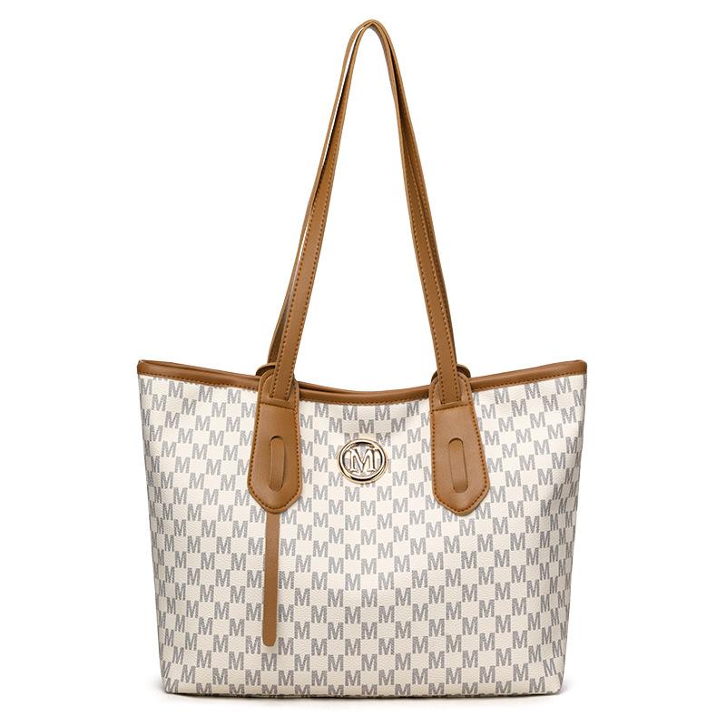 New Simple Fashion Retro Printing Large Capacity Women's Shoulder Bag Casual Versatile Portable Tote Bag