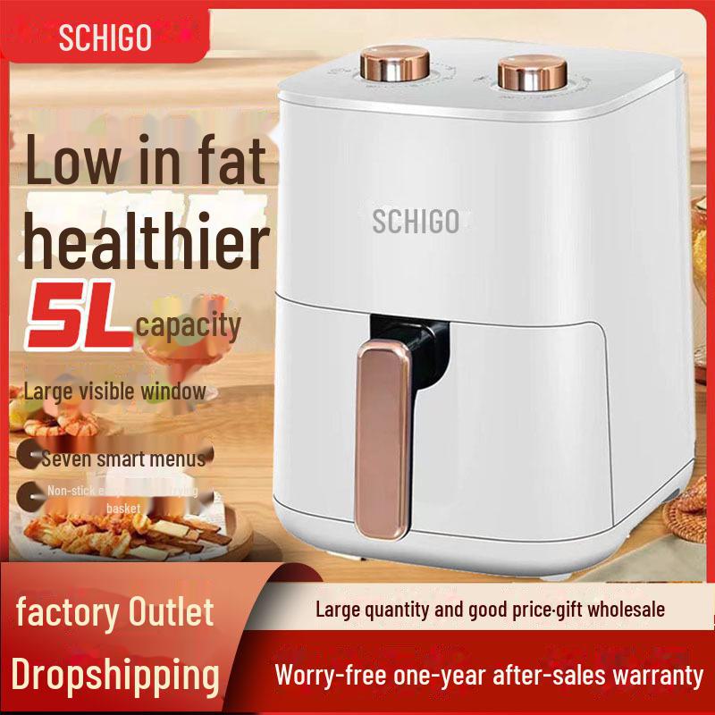 Chigo Smart Large Capacity Multifunctional Non-Stick Smokeless Air Fryer