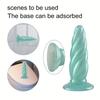 Spiralpenis Spiral-Dildo Penis Großer Butt Plug Weiches Silikon Analplug Analer Antriebswerkzeug Anusdilatator Weibliche Masturbation Sexspielzeug BDSM