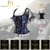 Pink Lace Short Sleeve Corset Top Style Corselet Corsets