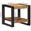 Coffee Table Brown 40 X 40 X 38 Cm Solid Mango Wood