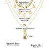2022 Fashion New Luxury Bracelet Moon Lock Ot Pendant Hollow Out Student Cute Jewelry Couple Sweater Chain