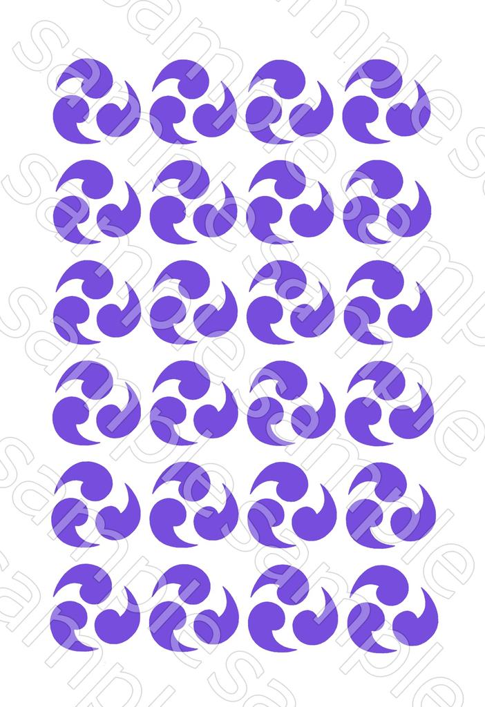 Genshin Impact Tattoo Stickers for Doujin School and General Cosplay, Events, Costumes, Festivals, Halloween! (Baal, Raiden)