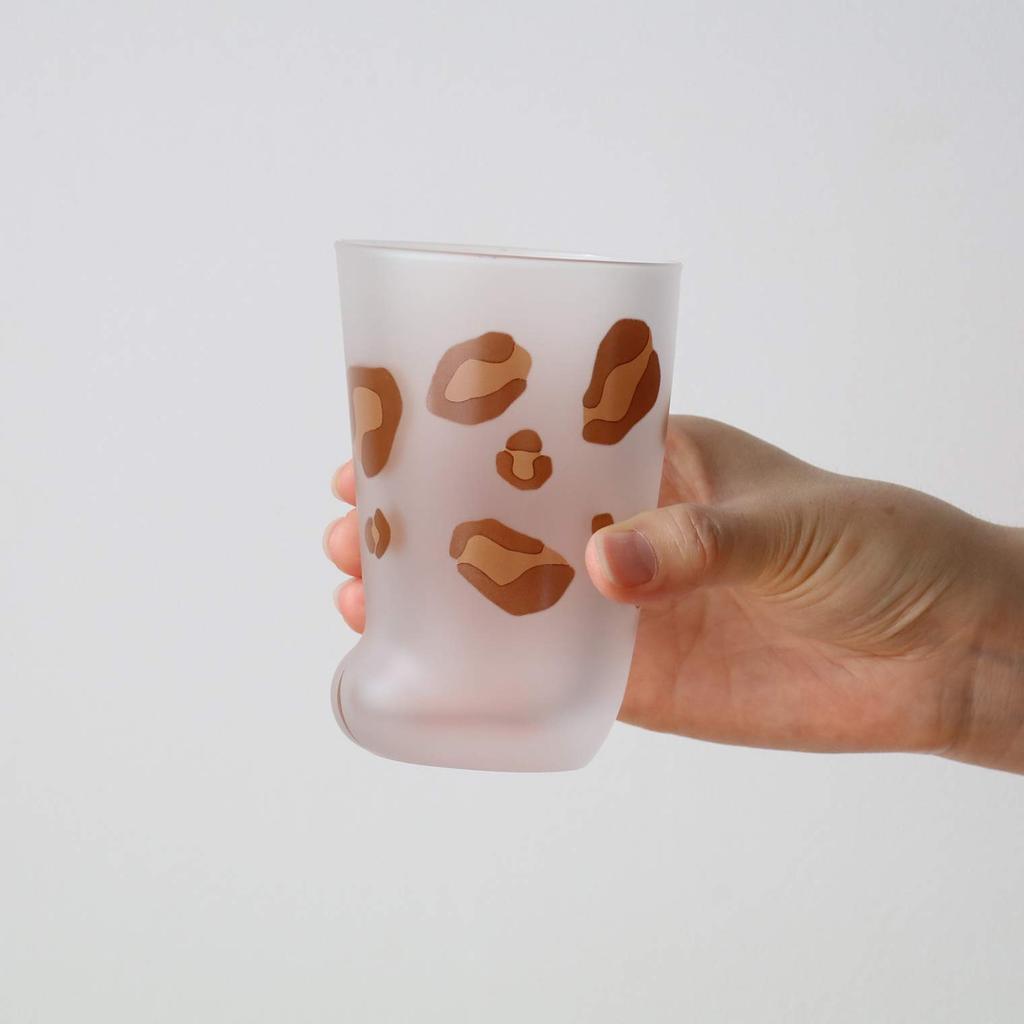 Aderia Parent Leopard Gift Made In Highball Stylish Gift for 60th Cute Respect for the Aged Day (ADERIA) [Coconeco Glass, Design, 300ml, Boxed, Japan,