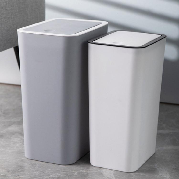 Plastikowy kosz na śmieci z funkcją Easy Press Kosz na odpady Kosz na śmieci Idealny do szkół, biur i użytku domowego