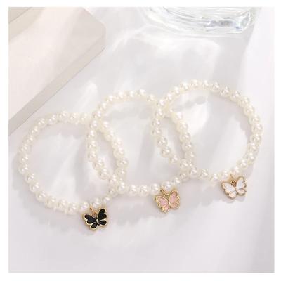 Set Butterfly Bracelet Necklace Sets For Women Simple Girls Sweet Charm Trend Minimalism Jewelry Birthday Gift