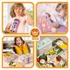 60Pcs Cartoon Animal Stickers Set for Kids Reusable Waterproof DIY Puzzle Learning Cognition Toys Cute Scene Stickers for Books