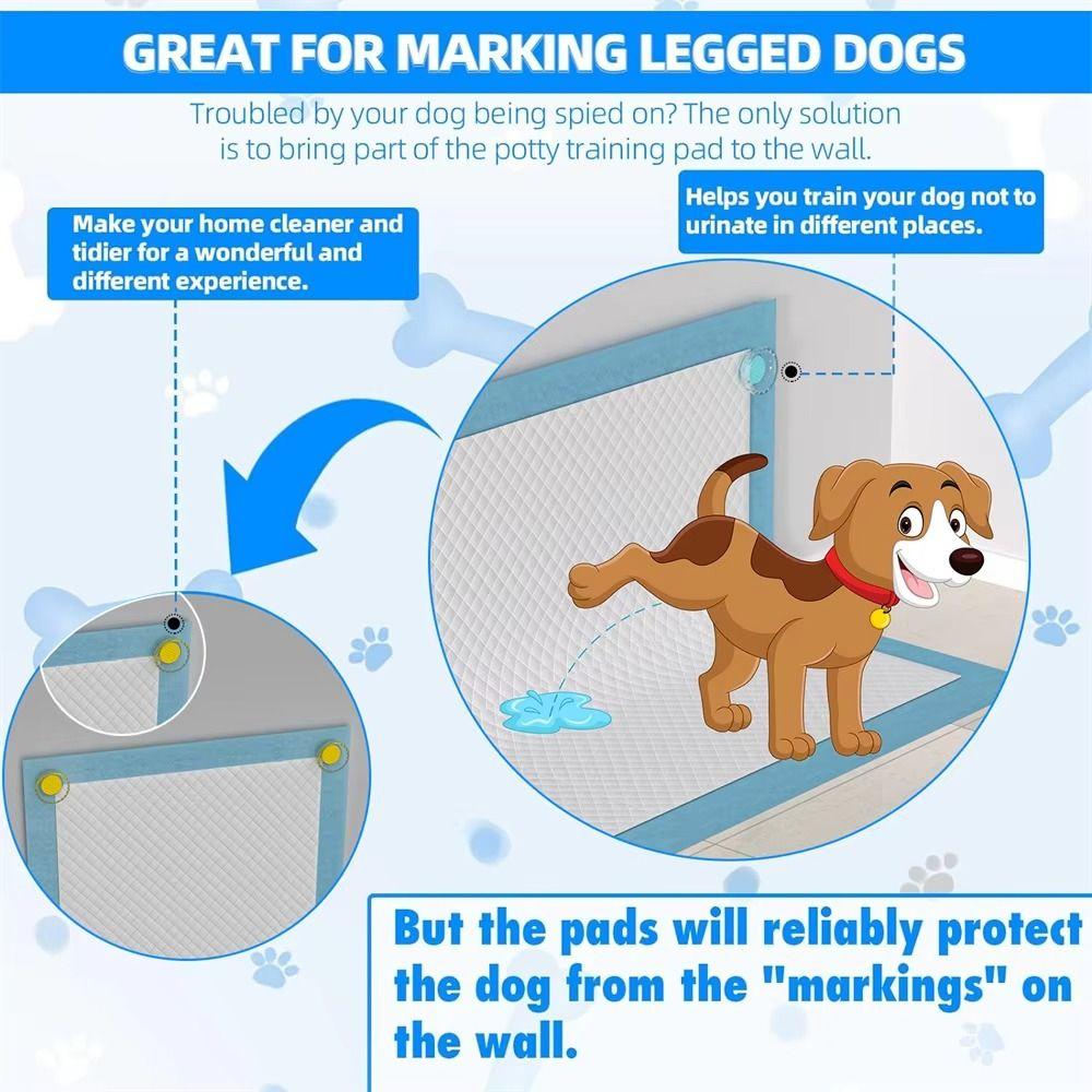 2Pcs Self-adhesive Dog Pee Pad Holder Anti-Slip Potty Training Pad Patch  Puppy Housebreaking