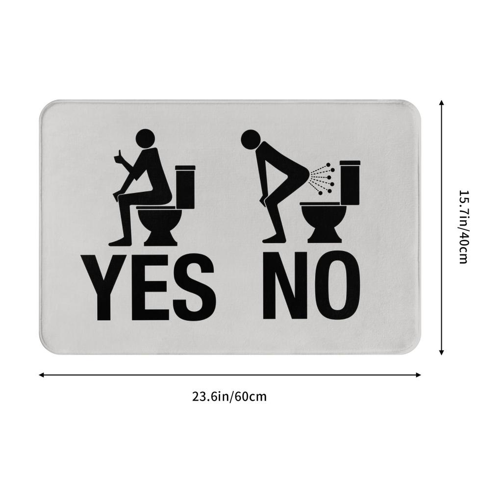 Going To The Toilet Doormat Mat Anti-Slip  Kitchen Bath Toilet Rug Carpet 40*60cm