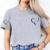 Women Love Heart Design TShirts Fashion Casual Short Sleeve Tshirt Heart Personalised Graphic Tshirts RED Women T Shirts