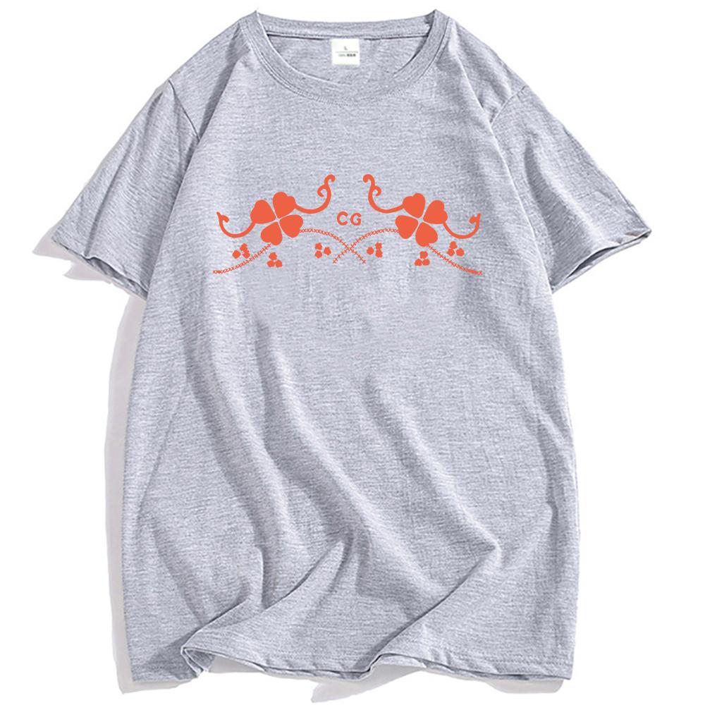 Conan Gray CG CLOVER T-SHIRT Summer Short Sleeve Cotton O-neck Tshirts Fashion Cotton High Quality Male Tees Graphic Merch Mens