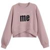 Large American Printed Round Neck Pullover Sweater - High-End, Versatile, Long Sleeve, Belly-Covering Top