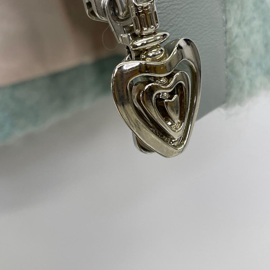 ESCADA Light Blue 5014078 Mohair Wool Boa 2WAY Coat coat 34 Light blueUsed