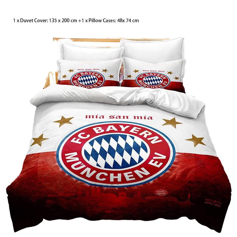 

Luxury 3d Digital Print Bedding Set For Football Fans Wholesale Bedding Set For Football Enthusiasts Style B