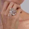 Star-Inspired Fashionable Water Fireworks Bead Ring – Light Luxury and Exquisite Design