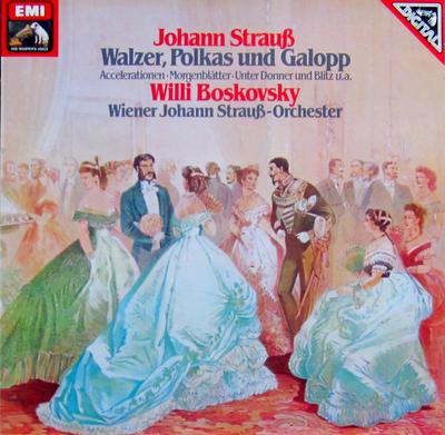Disco de Vinil JOHANN STRAUß, WILLI BOSKOVSKY, WIE - Walzer, Polkas Und Galopp 1C06743056T HIS MASTER'S VO 1981 Alemanha Clássico Usado
