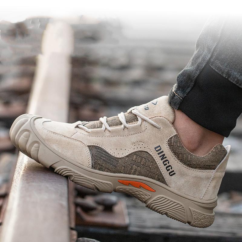 High-quality Safety Shoes Men Steel Toe Work Sneakers Indestructible Work Shoes Anti-smash Anti-puncture Safety Boots