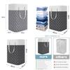 Modern Cotton Foldable Laundry Bin With Waterproof Material For Clothes And Toys