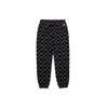 New MLB Old Flower Knitted Sweatpants Unisex Black 3APTM0114-50BKS