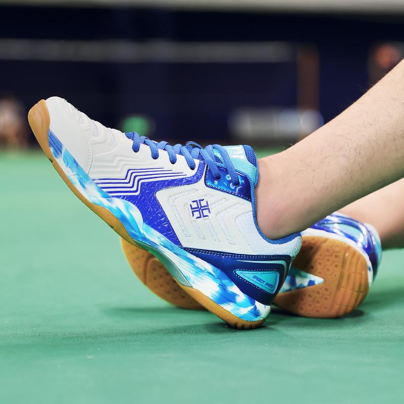 Autumn Badminton Shoes Men'S Shoes Training Sports Shoes Mesh Shoes Wear-Resistant Non-Slip Tennis Shoes Rubber Sole