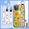 Shockproof Back Cover Phone Case For Cubot C30 Soft case Durable Flower Phone Holder Ring Wrist Strap Dirt-resistant