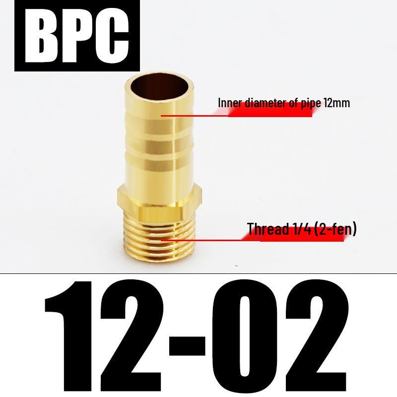 All-Copper Male Thread Fittings: Pagoda Head, PC6/8/10, 4-Point & 6-Point for Water/Gas Hoses
